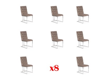 Бесподобный комплект из 8-и обеденных стульев современный стиль для вашей столовой