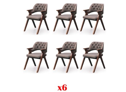 Бесподобный набор из 6-и обеденных стульев дерево современный стиль для вашей столовой