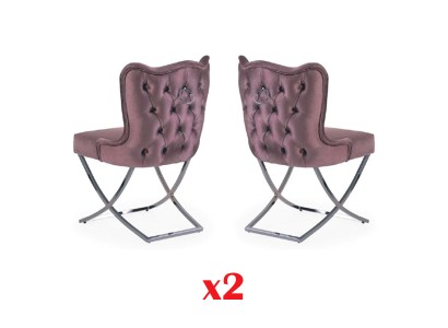 Ess Zimmer Polster Stuhl 2x Fernseh Lounge Club Leder Textil Sitz