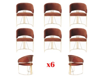 Дизайнерский комплект для вашей столовой из 6-и обеденных стульев современный стиль