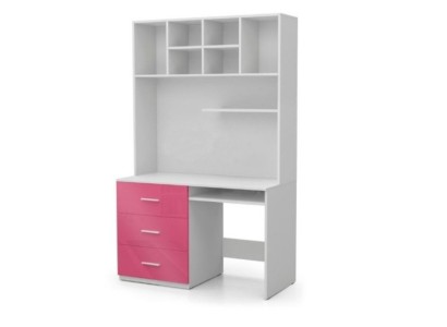 Schreibtisch Hochglanz Rosa Tisch Kinderzimmer Jugendzimmer Mädchen Tische Neu