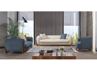 Красивый диванный гарнитур 3+3+1 в итальянском стиле для вашей гостиной