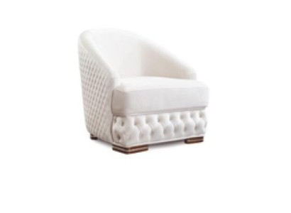 Бесподобное кресло Честерфилд в белом цвете итальянский стиль для вашей гостиной