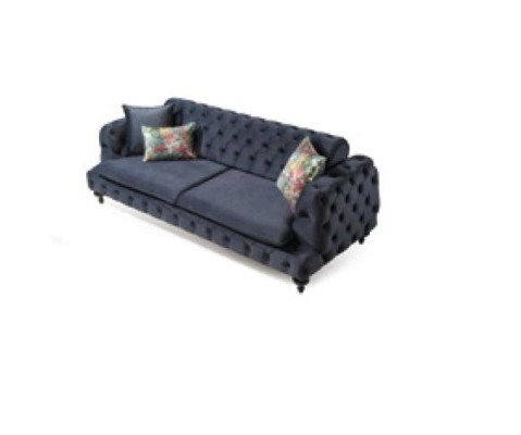 Sofagarnitur Sofa 3+3+1 Sitzer Chesterfield Sessel Möbel Polster Set Mehrfarbig