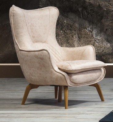 Armchair Beige 1 Seater Luxury Living room Classic Design Italian