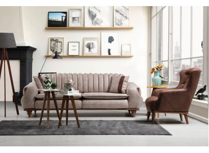 Дизайнерский диванный гарнитур 3+1 в современном стиле для гостиной
