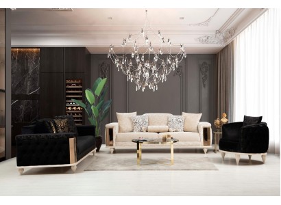Изысканный диванный гарнитур 3+3+1 для вашей гостиной современный стиль