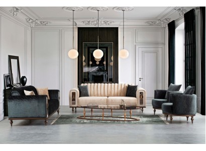 Изысканный диванный гарнитур 3+3+1+1 для вашей гостиной современный стиль