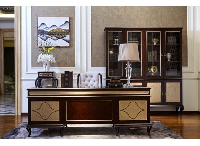 Элегантный комплект мебели для офиса в стиле Ар-деко выполненный из качественных материалов с контрастным цветовым решением