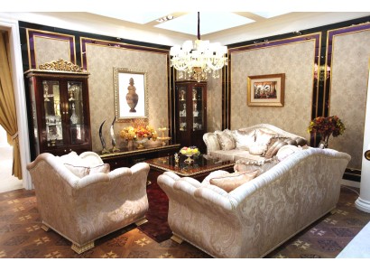 Визуально легкие и воздушные диваны в комплекте 3+2+1 выполненные в классическом стиле 
