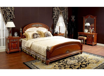 Восхитительный комплект мебели для спальни в классическом стиле состоящий из 6 предметов мебели 