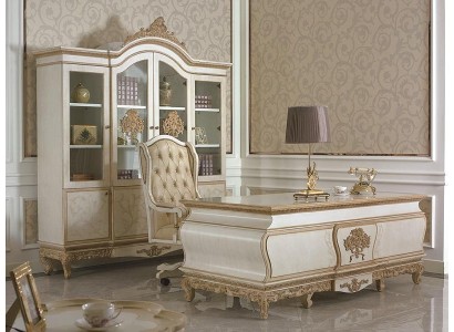 Изысканный комплект мебели для офиса в классическом стиле состоящий из 3 предметов мебели 