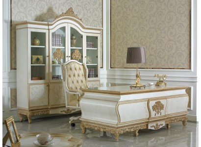 Изящный комплект для офиса в классическом стиле состоящий из 3 предметов мебели