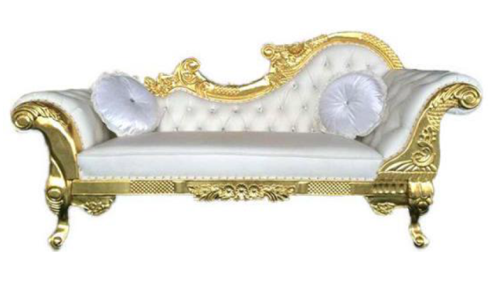 Edle Chesterfield Recamiere antik stil Chaiselongue Chaise Longue Sofa Liege Neu