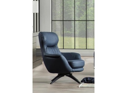  Роскошное современное удобное кресло в синем цвете 