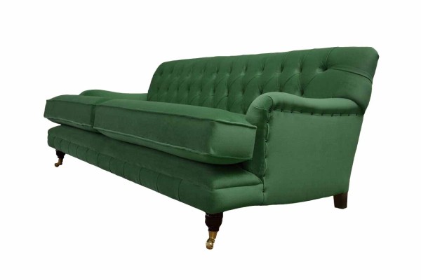 Chesterfield Sofa 3 Sitzer Stoff Couch Polster Sofas Textil Dreisitzer