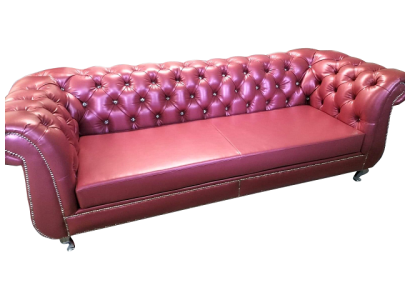 Роскошный четырехместный диван Честерфилд в современном дизайне