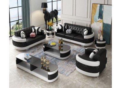 Великолепный комплект диванов 3+2+1 в современном стиле Честерфилд