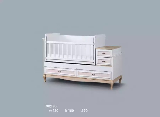 Baby Bett Kinderzimmer Komplettes Schlafzimmer Schrank Kommode 3tlg.