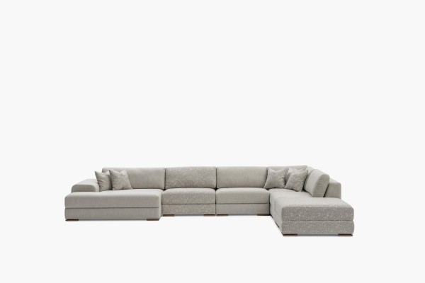 Corner sofa Living landscape Fabric Big Sofa Couch U-shape Upholstered sofa 150x425x290