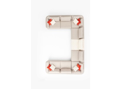 Элегантный роскошный диван U-образной формы для современных интерьеров домов и гостиных комнат
