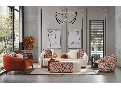 Яркий дизайнерский диванный гарнитур в современном стиле