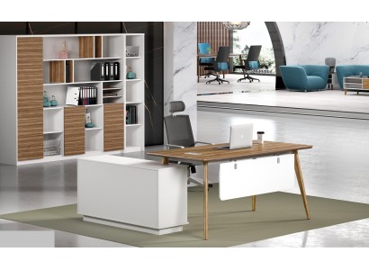 Schreibtisch Büro Set Wandregal Regal Schrank 2 tlg Büro Zimmer