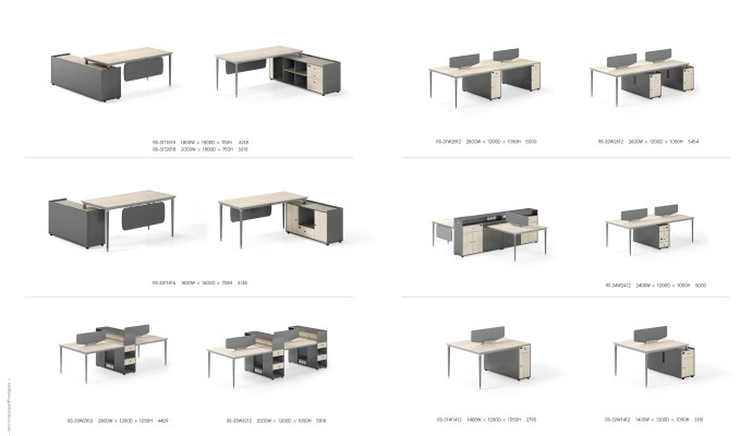 Desk Filing cabinet Office Furnishings Furniture Desks Tables 2-piece set