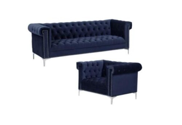 Blue e chesterfield Sofa set couch royal Blue couchen sofa set Sets new