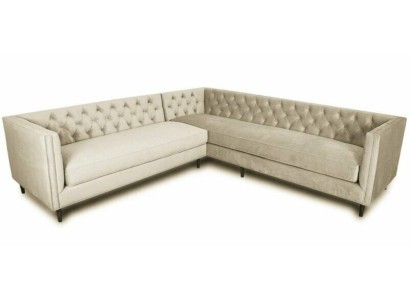 Большой угловой диван в современном стиле Честерфилд 