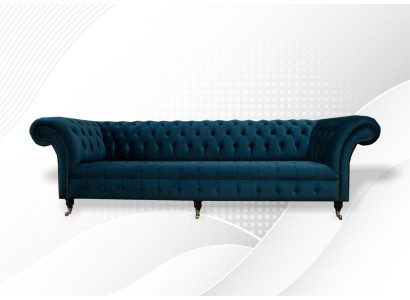 Большой четырехместный диван в современном европейском дизайне Честерфилд 