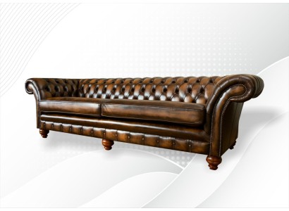 Большой четырехместный диван в современном дизайне Честерфилд  