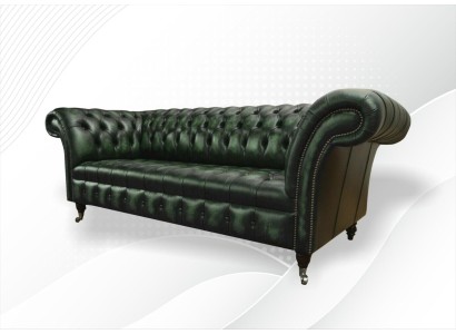 Большой трехместный диван в современном европейском дизайне Честерфилд 