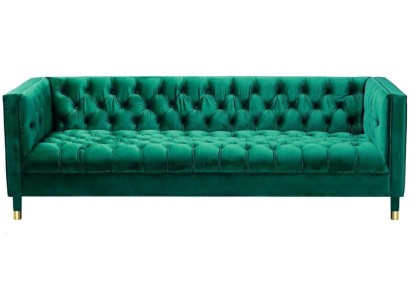 Большой трехместный диван с изысканным дизайном Честерфилд   