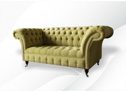 Комфортабельный двухместный диван в изысканном европейском дизайне Честерфилд 