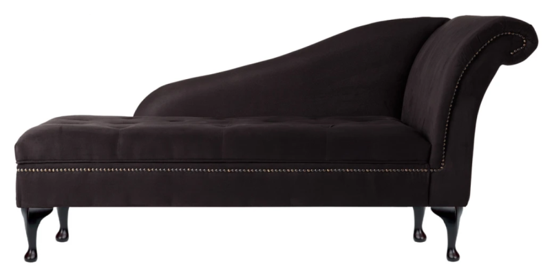 Chaiselongue Elegante Liege Chesterfield Liegen mit Knöpfen Samt Chaiselounge