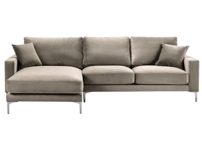 Sofas Stoff Wohnzimmer Design Couchen Polster Sofa Grau Ecksofa loft eckcouch