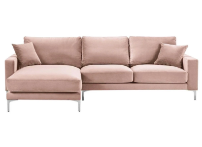 Textil Stoff Chesterfield Sofas Kreative Möbel Wohnzimmer Ecksofa Rosa XXL Big