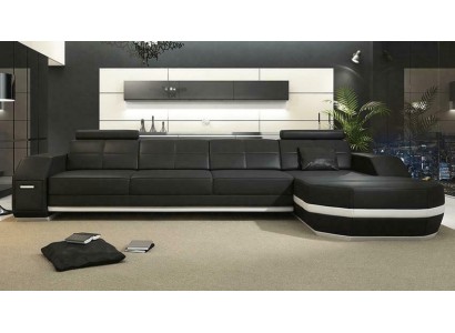 Moderne Flackschiff Wohnzimmer Sofa Couch Garnitur Polster