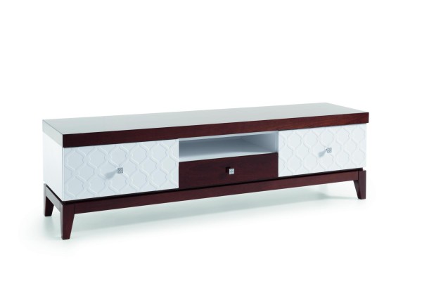 Klassischer Hochglanz RTV SChrank Sideboard TV Board Designer Wand