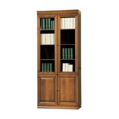 Klassische Schrank Bücherschrank Bücherregal Vitrine Vitrinenschrank Glasschrank