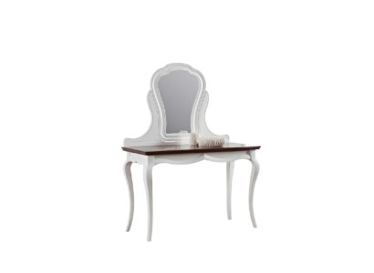 "Изумрудный Бриз" - утонченный дизайнерский консольный стол из натурального дерева в белых тонах