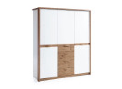 Белый деревянный шкаф в стиле минимализм: изумительный дизайнерский шедевр