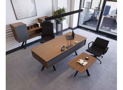 Высококачественный элегантный офисный комплект в современном стиле из прочного дерева