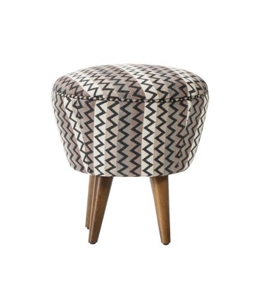 Polsterhocker Hocker Puff Fußhocker Sitzhocker Ottoman Stoff Grau Sitz