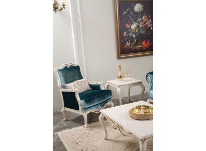 Кресло винтажного стиля голубого цвета в Вашу гостиную