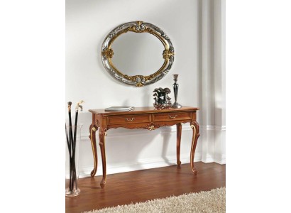 Консольный столик и зеркало из дерева  итальянском стиле