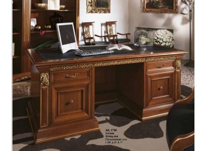 Дизайнерский классический офисный стол в стиле борокко 