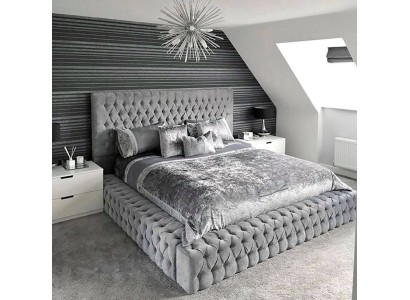Cовременная дизайнерская роскошная двухспальная кровать 
