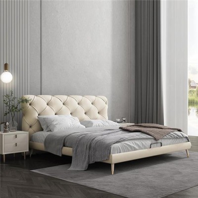 Betten 180x200cm Schlaf Zimmer Textil Stoff Bett Chesterfield Design Luxus